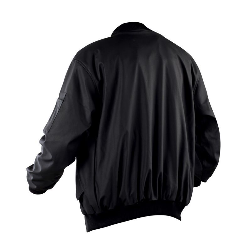 Jaket Kulit Model Bomber Pria BKR 015 Polos Distro Premium Cowok keren Original Anti air Motor laki jecket cowo jacket boombers karlit hitam xxl Murah Keren Terbaru Motor Biker Anti air Tebal adem