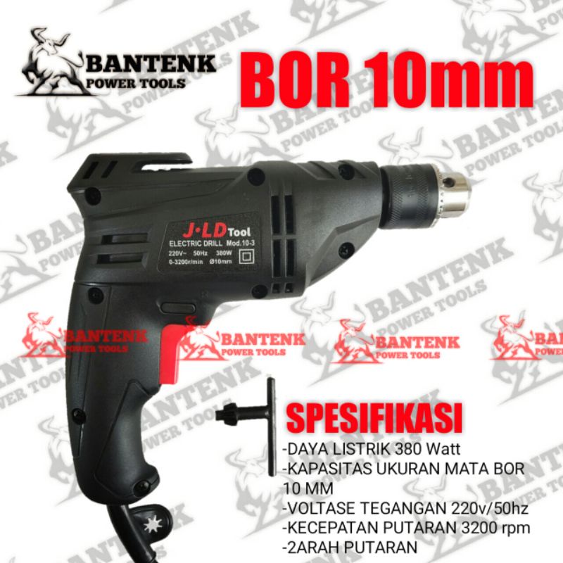 MESIN BOR BOLAK BALIK 10MM 10-3 JLD TOOL. BOR LISTRIK, KAYU. MESIN BOR MURAH. BISA COD