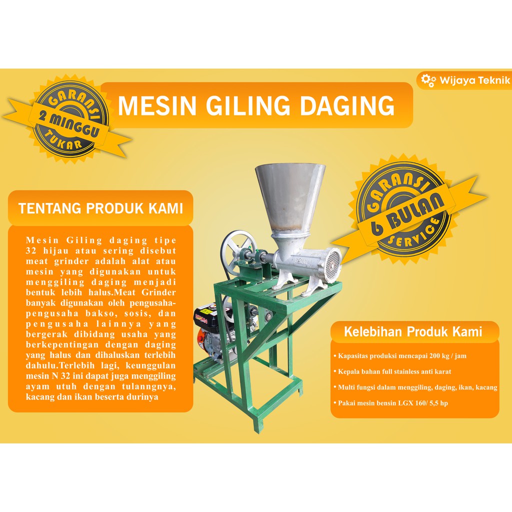 Mesin Giling Daging dan Mesin Giling Kacang Mesin Penggiling Daging