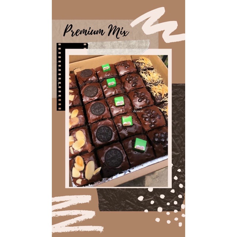 

fudgy brownies/Brownies sekat