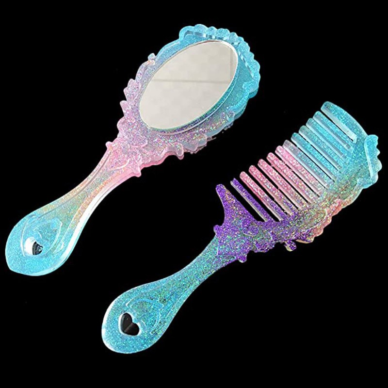 Cetakan Resin / Cermin / Sisir / Rambut Diy 4 Model Bahan Silikon