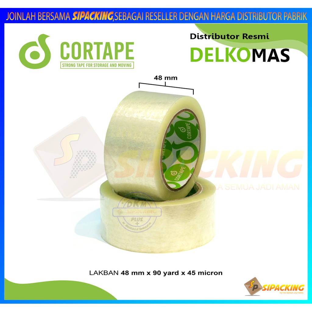

LAKBAN CORTAPE BENING (ISOLASI-SELOTIP) 48mm x 90yard x 45um