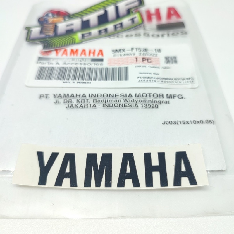 GRAFHIC STIKER EMBLEM PAD SAMBUNGAN BODY HITAM MIO SPORTY ORIGINAL 5MX-F153E-10