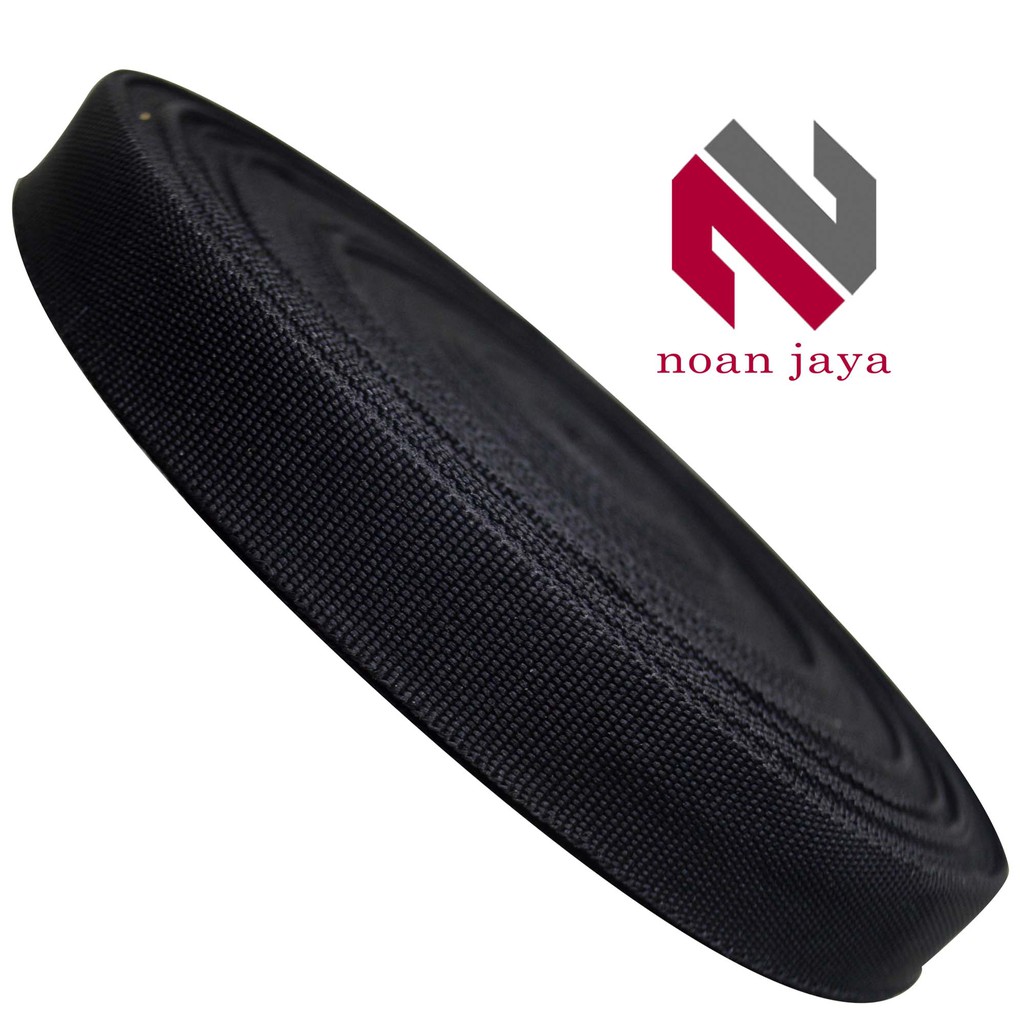

TALI WEBBING PELIPIT / BISBAN TAS UKURAN 2.0 CM PCR 20 CRM HITAM