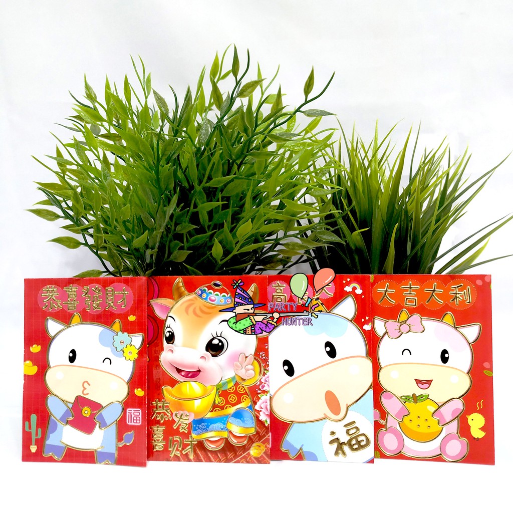

Angpao Shio Kerbau 2021 Imlek Grosir 6pcs