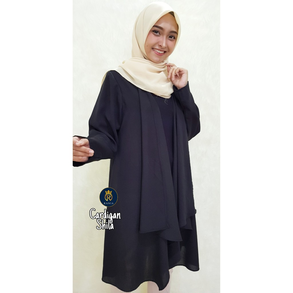 Cardigan Outer Adem Muslimah Wolfis Panjang