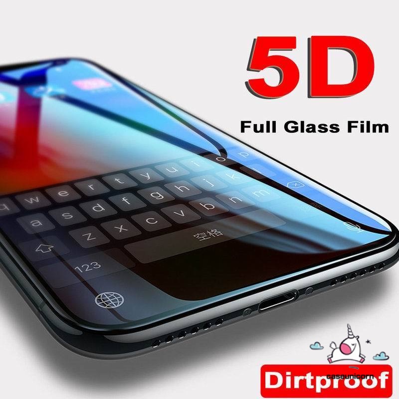 Pelindung Layar Tempered Glass 5d Untuk Iphone 11 / 7 / 6 / 6s / 8plus / 11pro / X / Xs / 12pro Max