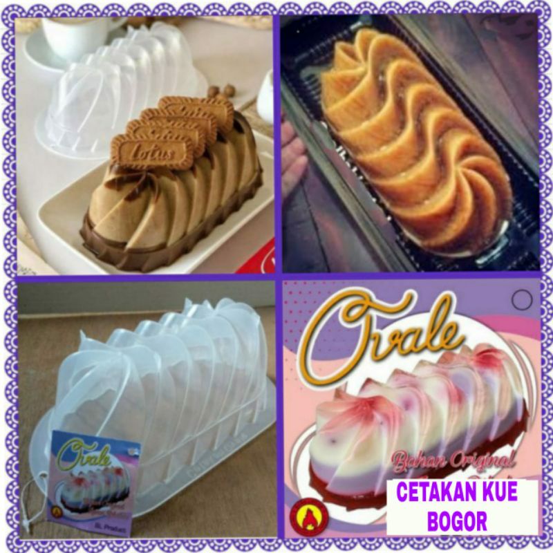 Cetakan Puding/Agar Agar Bolu Kukus Plastik OVALE