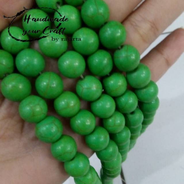 Butir Batu Green Turquoise Loose Beads