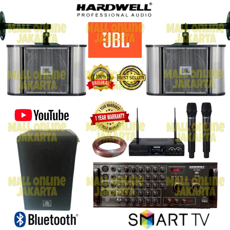 Paket karaoke jbl 10 inch original sound system hardwell rv3000