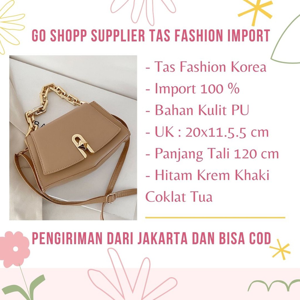 Tas Selempang Bahu Wanita Viral Import Fashion Korea Style Terbaru - Shoulder Bag Pesta Kekinian SL64