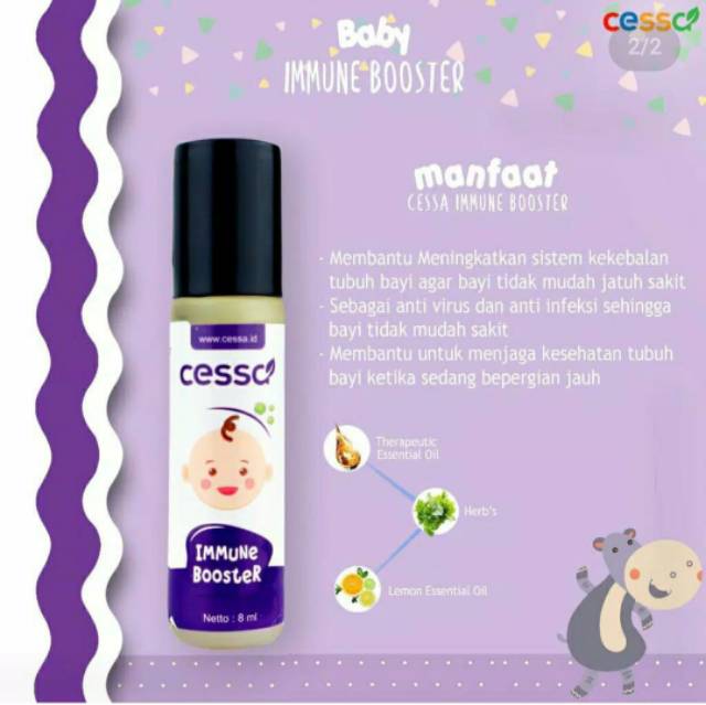 (ORI) CESSA BABY Aromateraphic (0 - 2th) Cessa baby | Minyak Oles