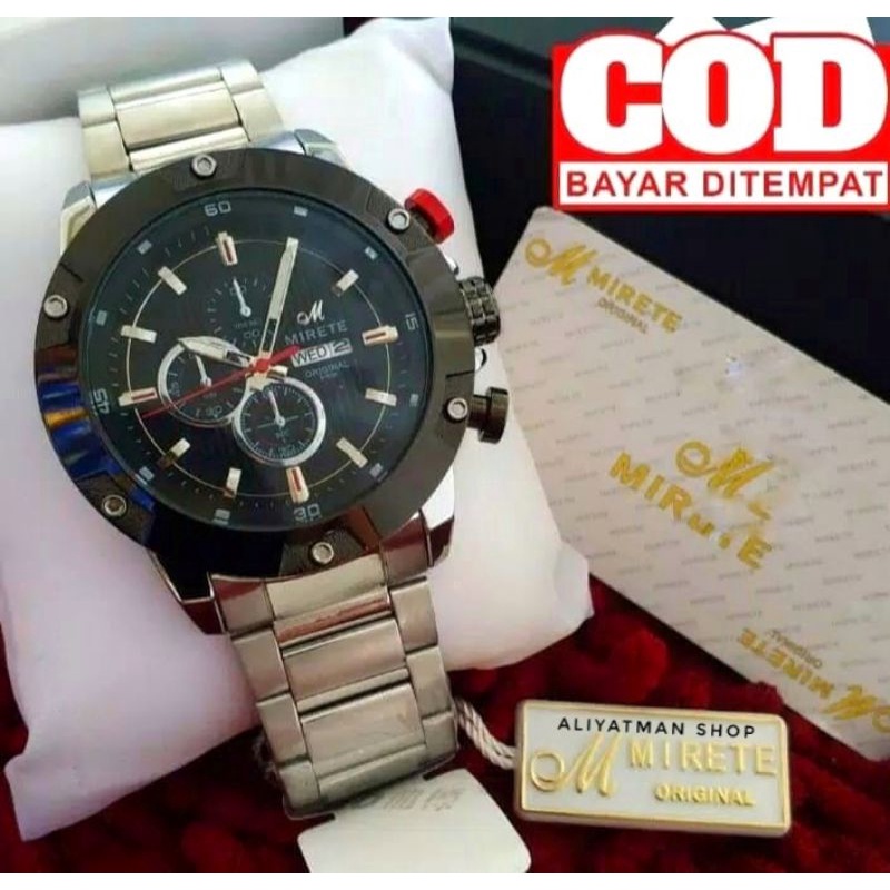 JAM MIRETE PRIA TAHAN AIR MODEL TERBARU_JAM TANGAN PRIA RANTAI STAINLIS STELL_TAHAN AIR_COD MEWAH