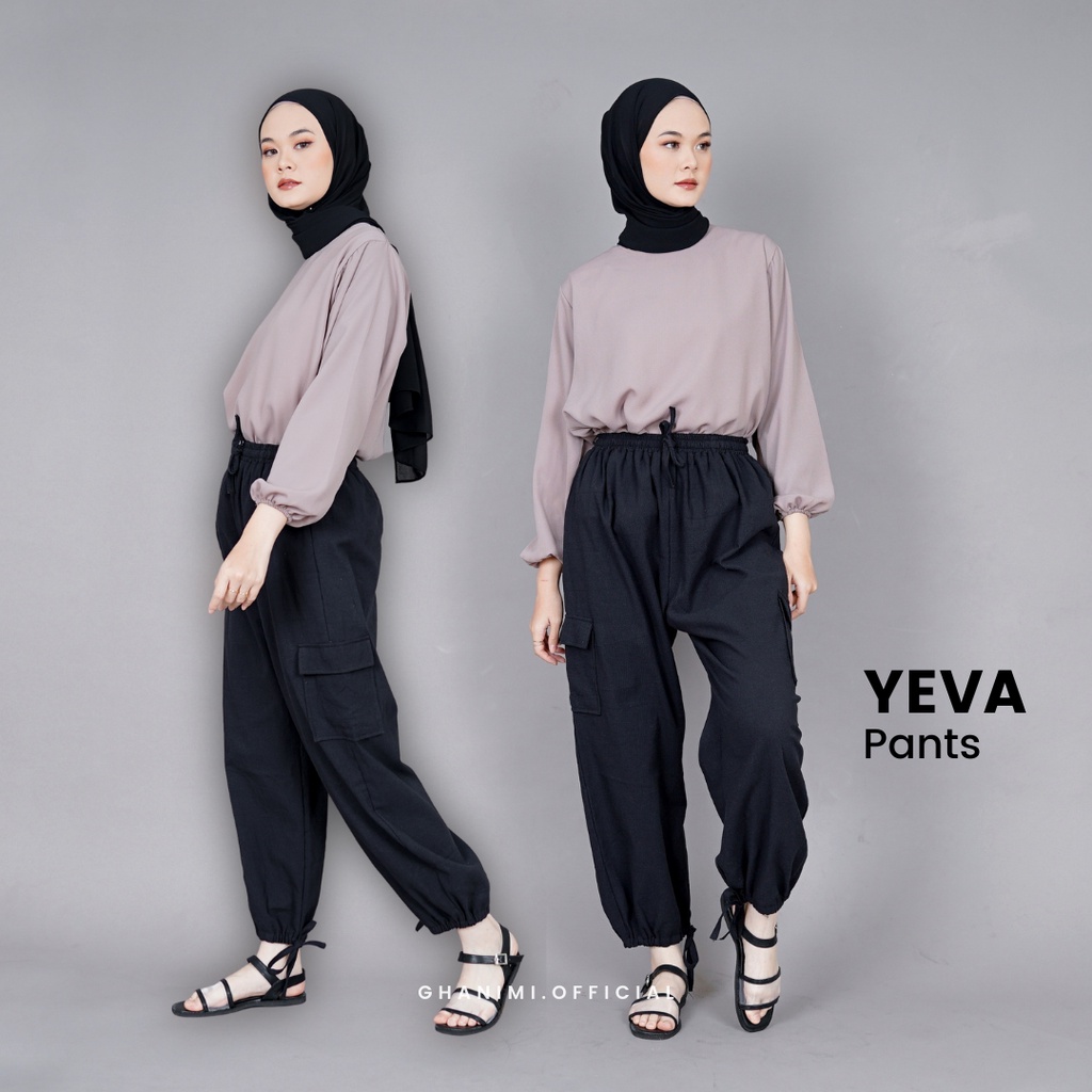 Ghanimi - Yeva Pants / Jogger Panjang Polos