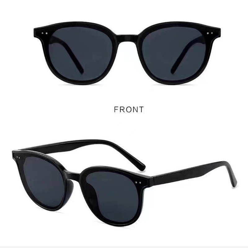 We Flower Klasik Retro Hitam Bingkai Persegi Kacamata Hitam Untuk Wanita Pria Ins Trendi Perlindungan UV Kacamata Outdoor Fashion Shades Eyeglasses