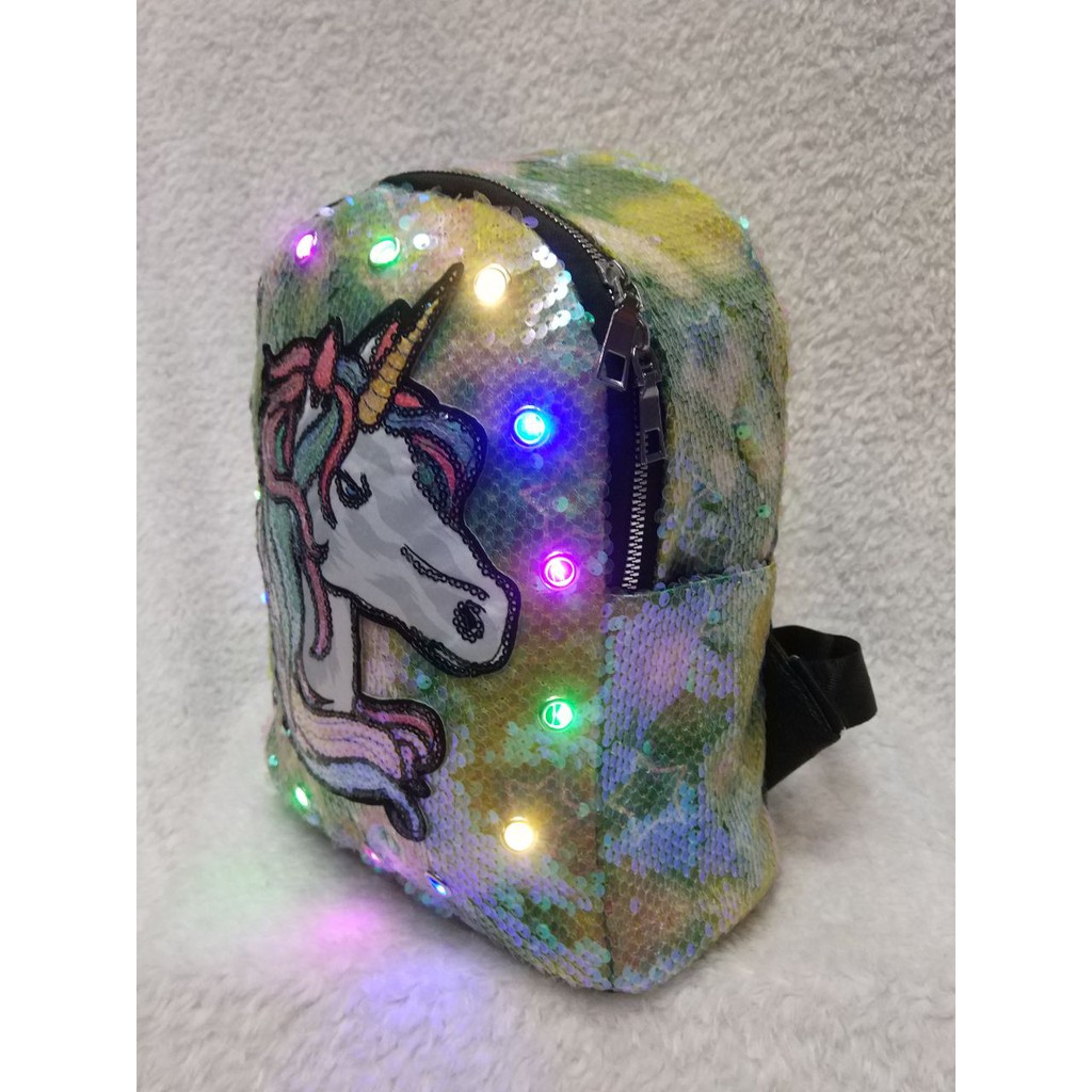 RANSEL ANAK USAP LOL / UNICORN LAMPU LED. IMPORT. DARENA BAGS BANDUNG