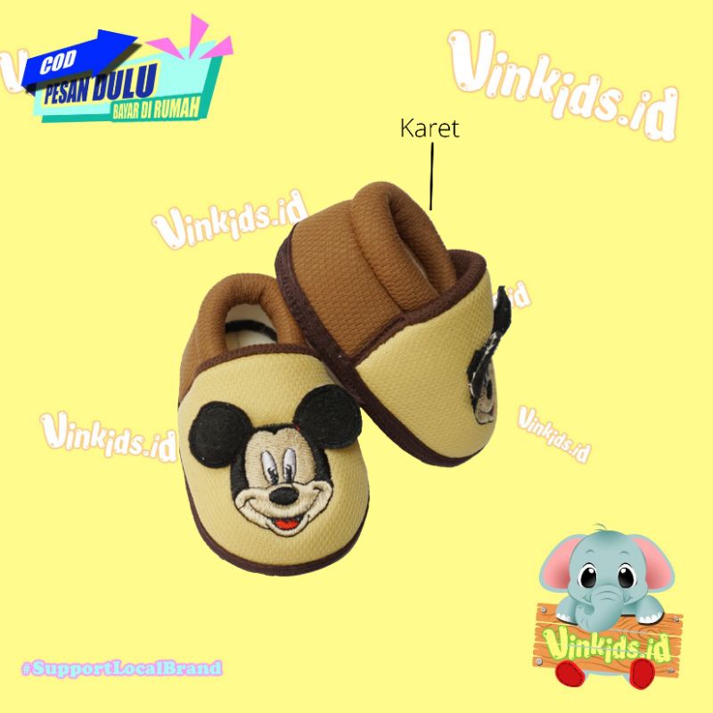 Sepatu Bayi / Sepatu Bayi Laki Laki 0 12 Bulan / Sepatu Bayi Perempuan / Prewalker / Sepatu Bayi Karakter Kartun Mouse