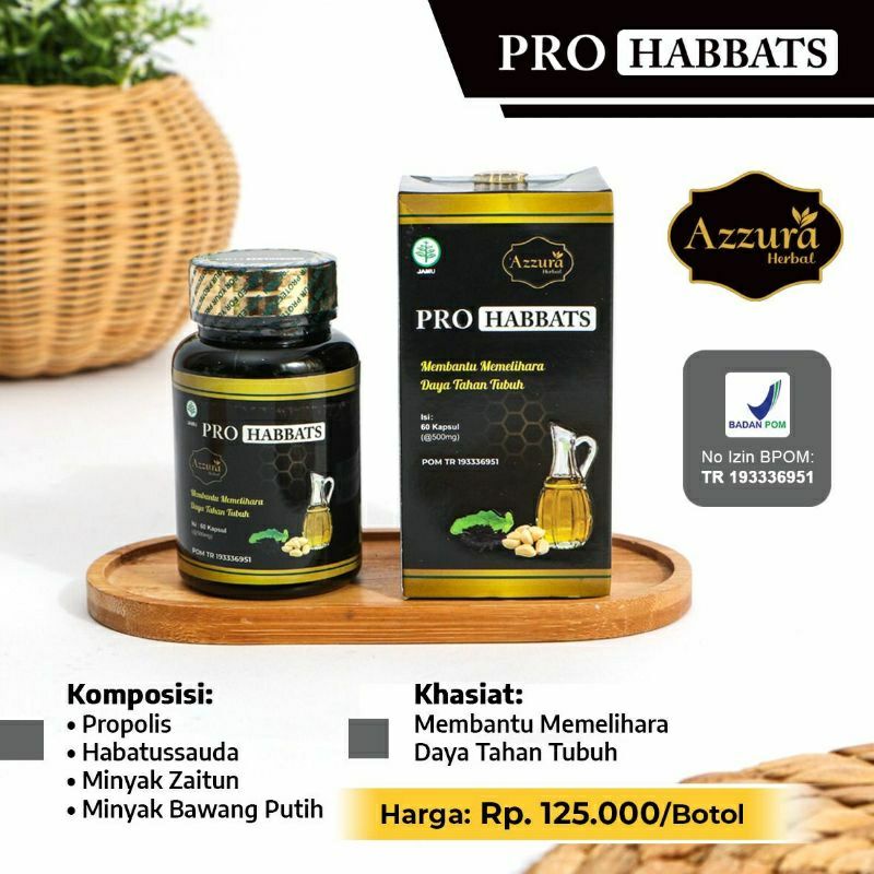 

Madu Azzura - Herbal Pro Habbats Propolis Habatussauda Minyak Zaitun dan Minyak Bawang Putih Membantu Memelihara Daya Tahan Tubuh