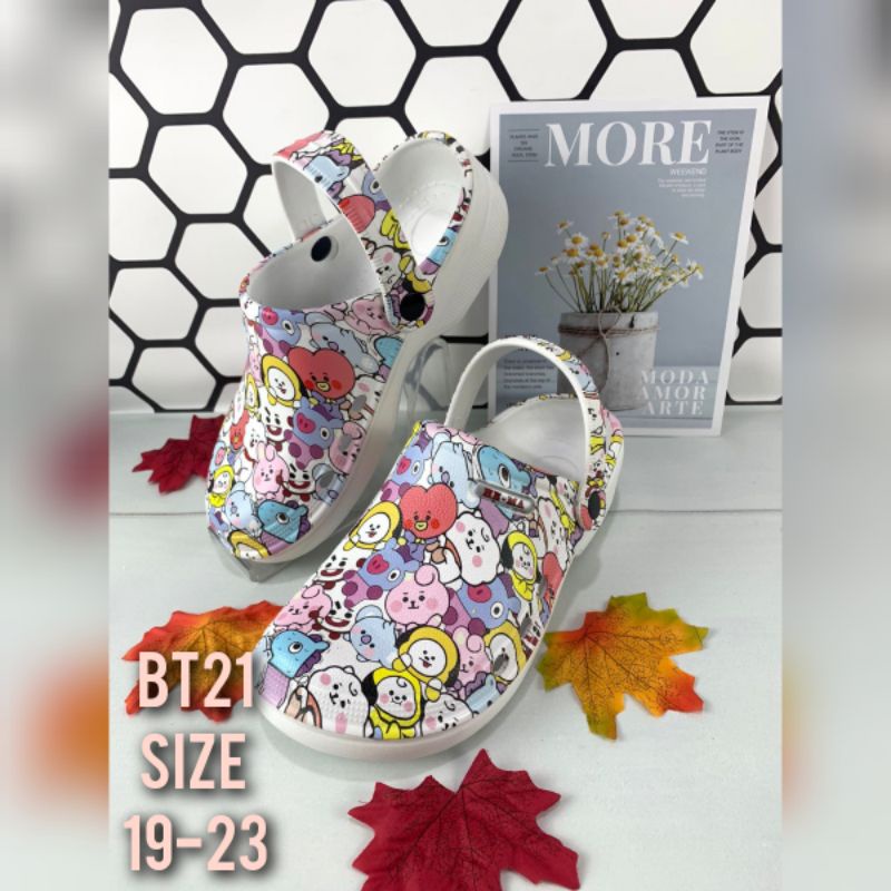 Sandal Baim Kodok Motif BT21 19-23