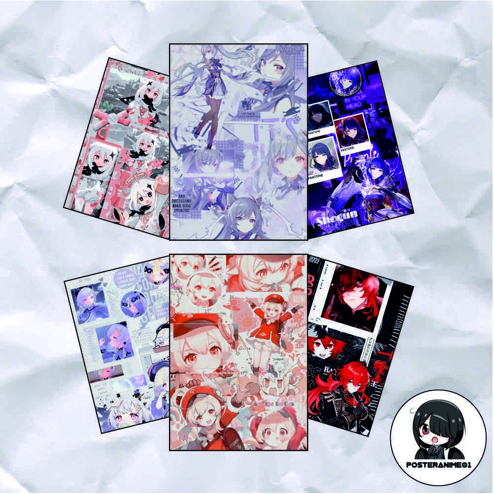 Poster Genshin Impact | Hiasan dinding Aesthetic Genshin Impact | Poster Game Aesthetic Genshin Impa