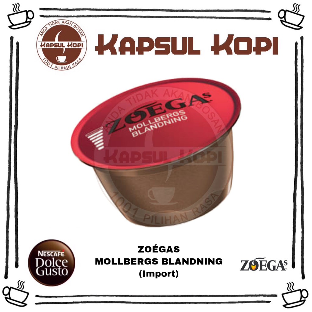 

Zoegas Mollbergs Blandning Ecer KapsulKopi Import Nescafe Dolce Gusto