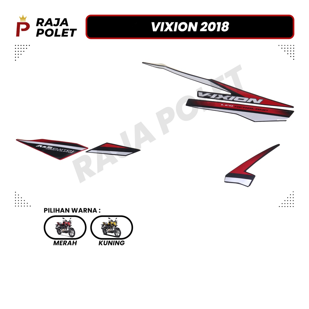 STRIPING STIKER MOTOR VIXION 2018 (1SET) [Raja Polet]