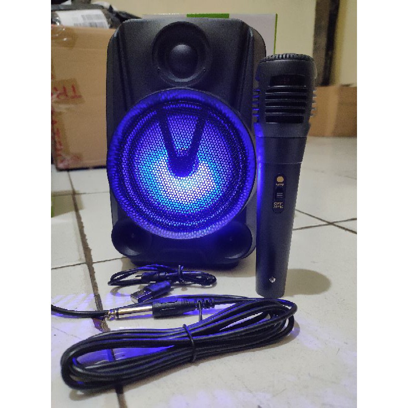 speaker karaoke bluetooth fleco f 417 / f 416 super bass