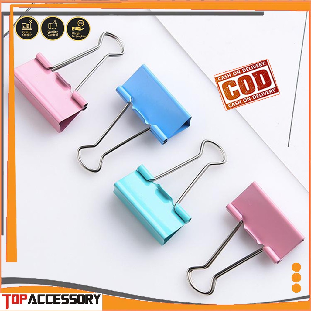 Penjepit Kertas / Klip Besi / Klip Kertas / Alat Kantor / Alat Sekolah / Klip Buku #TOP 109