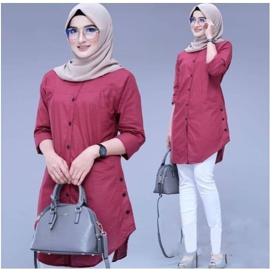 Mariya Tunik / Atasan Wanita Terbaru 2021 / Tunik Murah / Baju Muslim Original / Kekinian / Casual