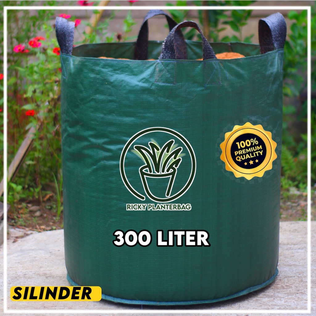 PLANTER BAG 300 LITER HIJAU BULAT POT TANAMAN MURAH
