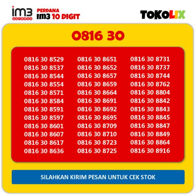 IM3 Ooredoo 10 Digit Cantik 7