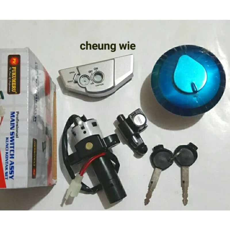 35010KEH600 Kunci Kontak + Tutup tangki set+ Gant. Helm Honda Megapro 1600 Primus 2006-2009 Fukumeru