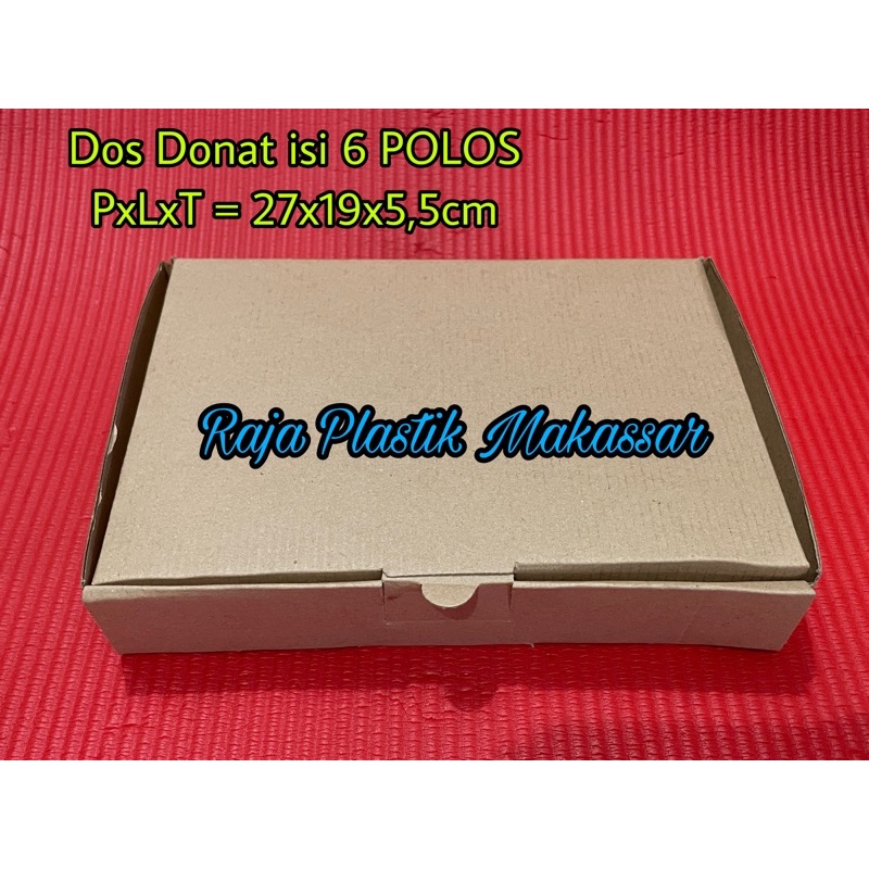 

Dos Donat (untuk isi 6 donat) Brown Polos / Dos Kraft Donat (untuk isi 6 donat)