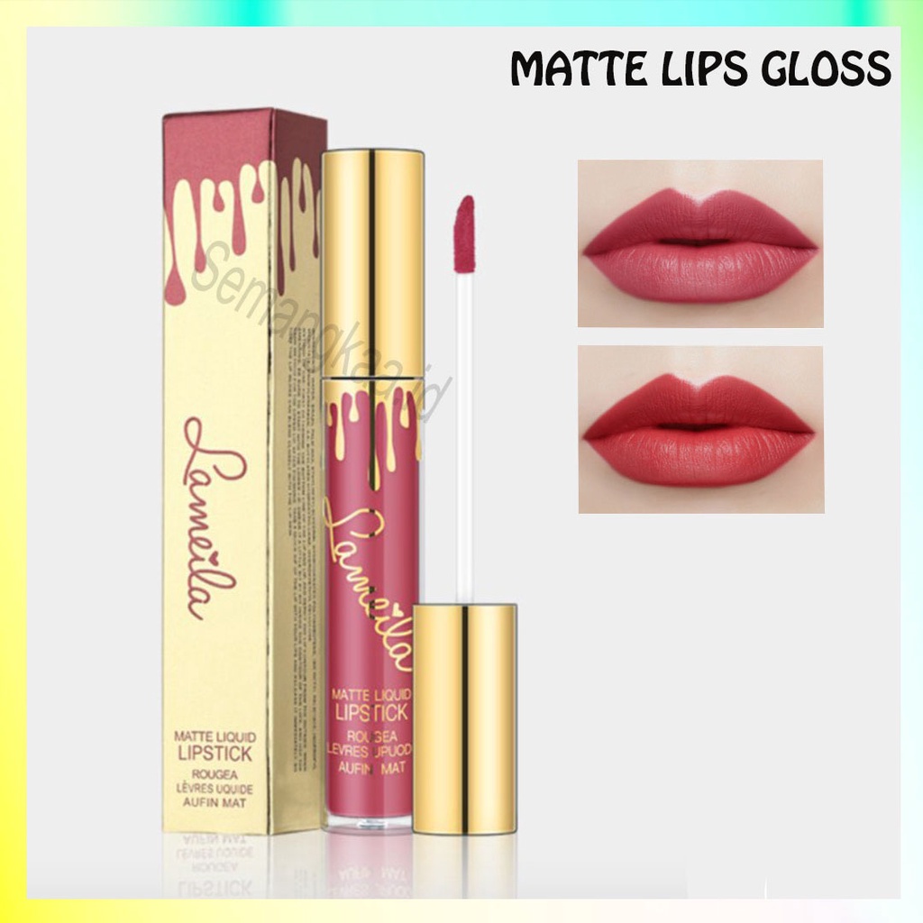 LEMEILA Lipstick Cair Matte Tahan Lama Lip Gloss 6 Warna LA014