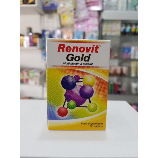 Renovit Gold Botol 30s / Renovit / Multivitamin / Daya Tahan Tubuh