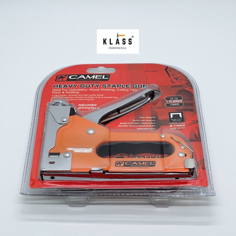 

Staples Tembak 4-14mm Camel Heavy Duty Staple Gun Jok Terpal Triplek