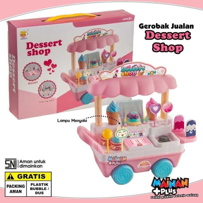 

PROMO!!! MAINAN ANAK PEREMPUAN - GEROBAK PERMEN ES KRIM - DESSERT SHOP TERLARIS