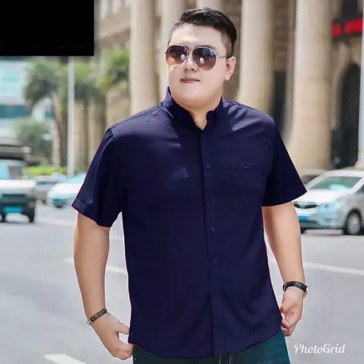 KEMEJA  PRIA BOYI TOP MAN LENGAN PENDEK KASUAL POLOS FORMAL