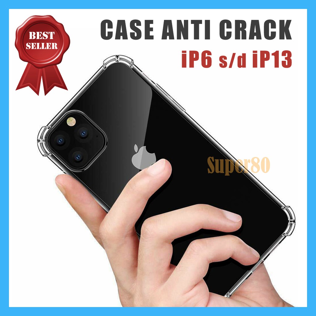 Soft Case iPhone 12 Mini 11 Pro X XS Max XR 7 8 Plus Anti Crack Shock Silicone Casing Softcase