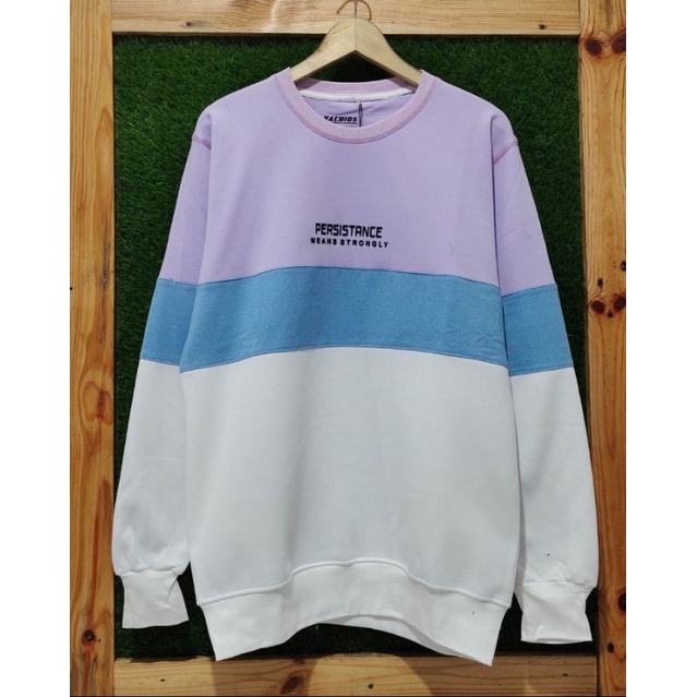 Crewneck Kachios Kombinasi /Kaos Lengan Panjang