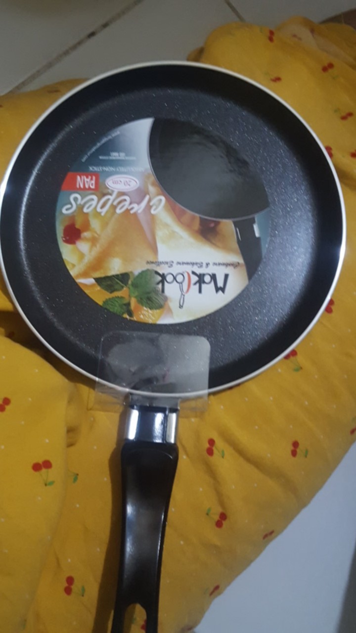 Wajan Teflon 20cm / Wajan Gagang / Crepes Pan / Crepes Maker Makcook