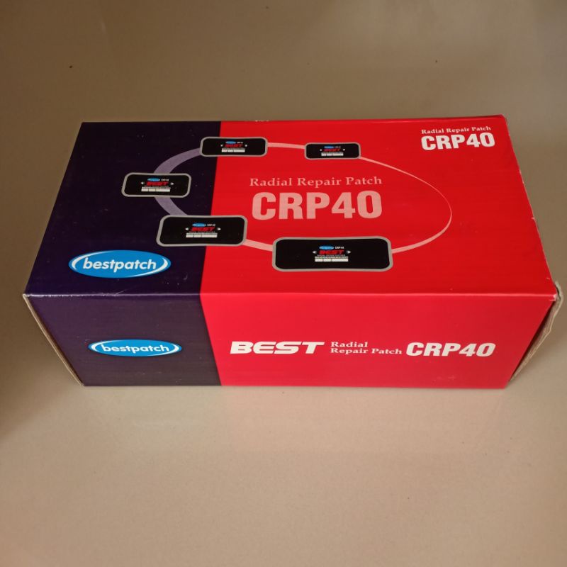 CRP 40 Radial Tyre Patch - Karet Tambal Ban Luar - Bestpatch - 1 Box isi 10pcs