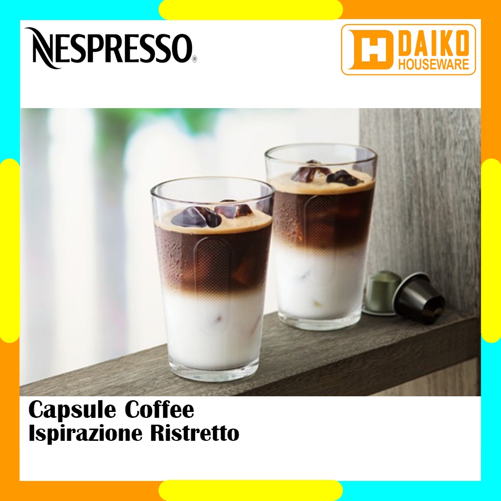 Capsule Nespresso Ristretto Original Nestle 1 Pack - Coffee Ispirazione Italiana Kopi Kapsul Expired Panjang