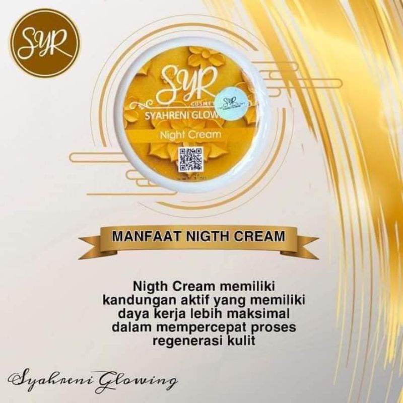 Night cream (CREAM MALAM) PAKET LENGKAP SYR GLOWING