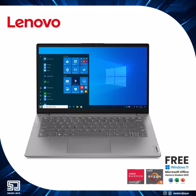 Lenovo V14 G2 EWID Laptop AMD Ryzen 5-5500U / 8GB / SSD 512 / 14″ FHD / Win11 OHS