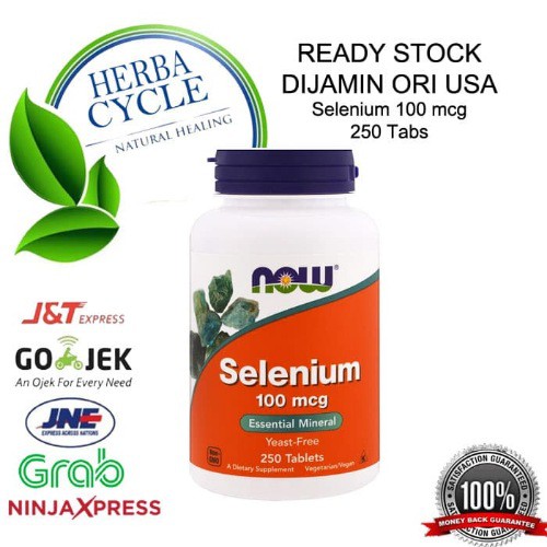 Now Foods Selenium Yeast Free 100 mcg 250 Tab Now Food Selenium Ori US