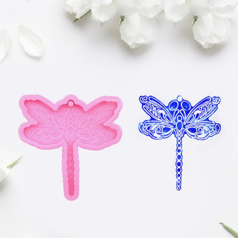 SIY  Dragonfly Keychain Epoxy Resin Mold Key Chain Earrings Pendants Silicone Mould