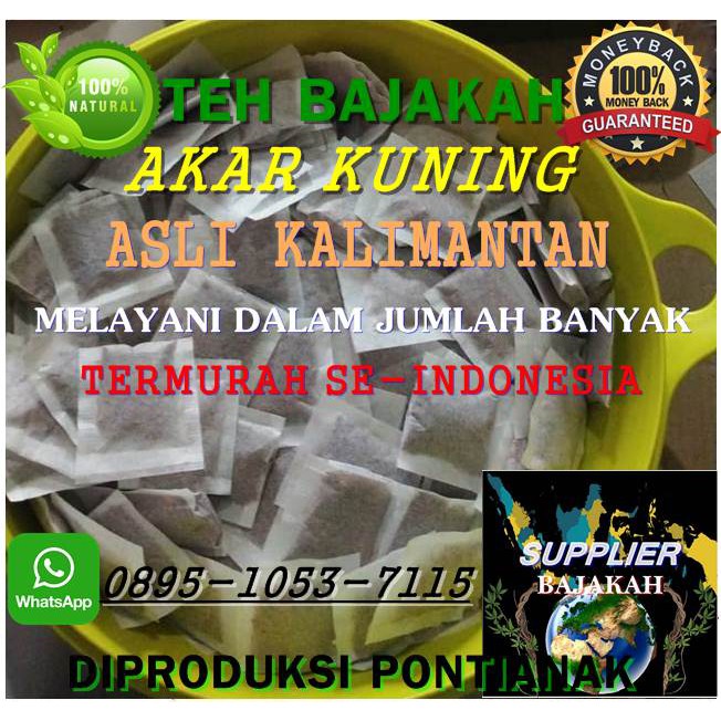 

TEH BAJAKAH AKAR KUNING ASLI KALIMANTAN MINIMAL PESAN 1000PCS-10.000PCs