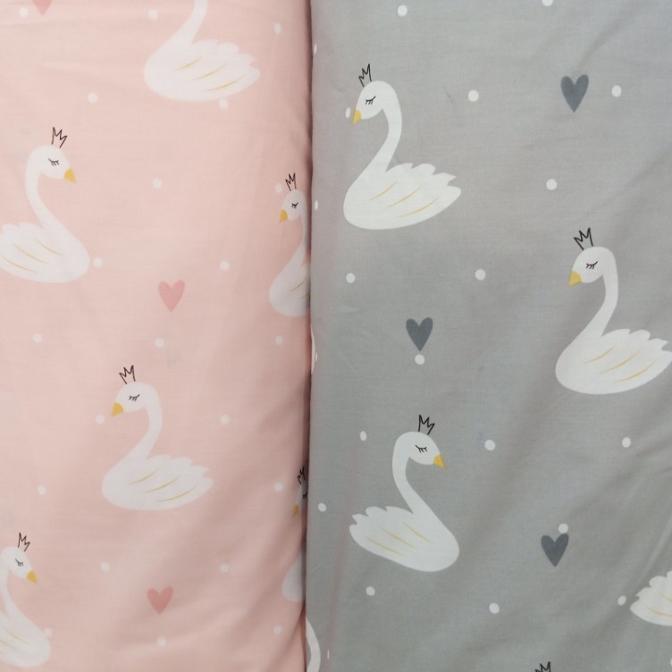 Gosprei Bahan Kain PERCA 50 x 120 katun motif TABUR ANAK SWAN Star Grow ESRA CATRA Murah