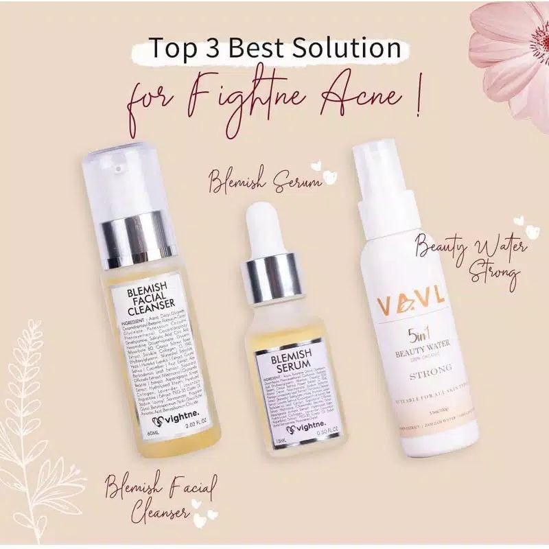 [TERLARIS]PAKET VAVL ACNE FLEK PENCERAH GLOWING VAVL